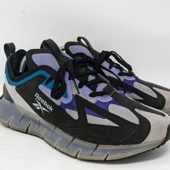 Reebok Zig Kinetica Concept Type 2 Black Teal Mens Training Sneakers FW5736 Sz 9 - Picture 1 of 6